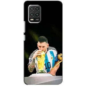 Чехлы для Xiaomi Mi 10 Lite (Leo чемпион) (AlphaPrint) (Кубок Месси)