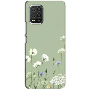 Чохол з квітковим принтом на Xiaomi Mi 10 Lite: кссг рч 10 юйг (Квіти на зеленому)