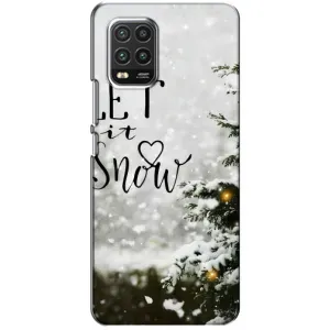 Новогодние, Праздничные Чехлы для Xiaomi Mi 10 Lite - 2024 год (Let it snow)