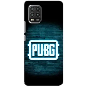 Чехол PUBG для Ксяоми Ми 10 Лайт (AlphaPrint) (Лого PUBG)