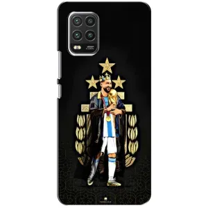 Чехлы для Xiaomi Mi 10 Lite (Leo чемпион) (AlphaPrint) (Месси Король)
