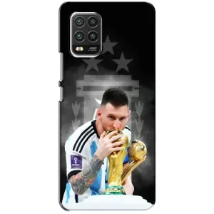 Чехлы для Xiaomi Mi 10 Lite (Leo чемпион) (AlphaPrint) (Месси Чемпион)