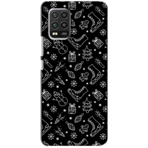 Новогодние, Праздничные Чехлы для Xiaomi Mi 10 Lite - 2024 год (Новогодний фон)