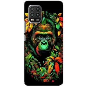 Чехол с Обезьянами Xiaomi Mi 10 Lite - (AlphaPrint) (Обезьяна в тропиках)
