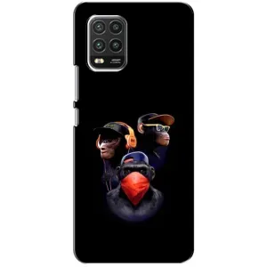 Чехол с Обезьянами Xiaomi Mi 10 Lite - (AlphaPrint) (Три обезьяны)