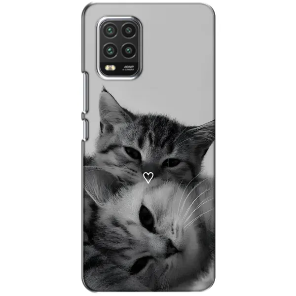 Чохол з принтом «Пара котів» для Xiaomi Mi 10 Lite