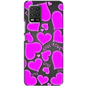 Чехлы для любимой на Xiaomi Mi 10 Lite: кссг рч 10 юйг (VPrint) (Pink hearts)