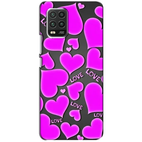 Чохол з принтом «Pink hearts» для Xiaomi Mi 10 Lite Чохол з принтом «Pink hearts» для Xiaomi Mi 10 Lite