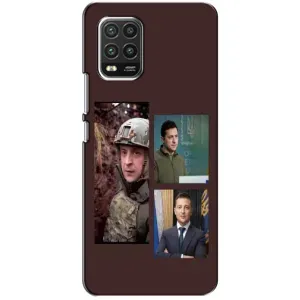 Чохол для Xiaomi Mi 10 Lite (AlphaPrint - с принтом Зеленського) (Президент)