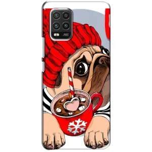Чохли з собаками для Xiaomi Mi 10 Lite (VPrint) (Песик в шапці)