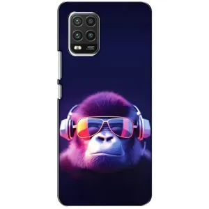 Чехол с Обезьянами Xiaomi Mi 10 Lite - (AlphaPrint) (Стильная обезьяна)