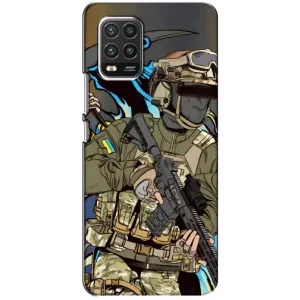 Чехлы с картинкой ЗСУ для Xiaomi Mi 10 Lite (AlphaPrint) (Воїн ЗСУ)