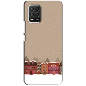 Новогодние, Праздничные Чехлы для Xiaomi Mi 10 Lite - 2024 год (Зимний город)