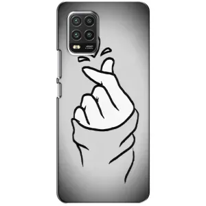 Чехол с принтом для Xiaomi Mi 10 Lite (AlphaPrint - Знак сердечка) (Значок Love)