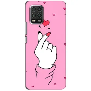Чехол с принтом для Xiaomi Mi 10 Lite (AlphaPrint - Знак сердечка) (Знак Love)