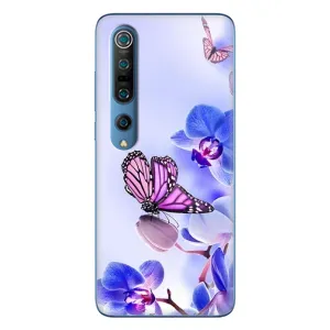 Чохли з квітами для Xiaomi Mi 10 Pro (VPrint) (Метелик на квітах)