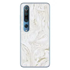 Мраморный чехол на Xiaomi Mi 10 Pro (VPrint) (Белый мрамор)