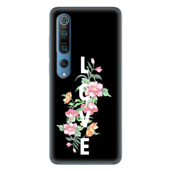 Чехол с принтом «Цветы LOVE» для Xiaomi Mi 10 Pro