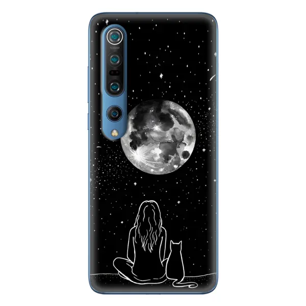 Чехол с принтом «Девушка с котом» для Xiaomi Mi 10 Pro Чехол с принтом «Девушка с котом» для Xiaomi Mi 10 Pro