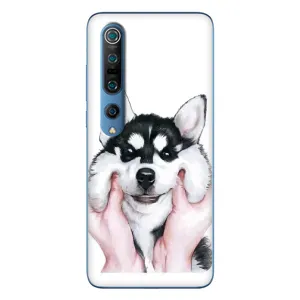 Чехлы с собаками для Xiaomi Mi 10 Pro (VPrint) (Довольный Хаски)