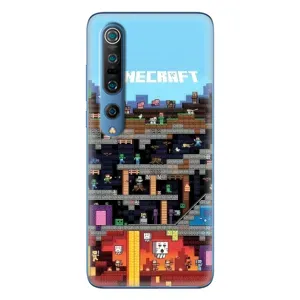 Чохол Майнкрафт на Xiaomi Mi 10 Pro (AlphaPrint) Minecraft (фон Minecraft)