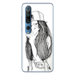 Чехол с печатью для Xiaomi Mi 10 Pro - (Мода) (AlphaPrint) (Фото девочки)