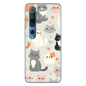Чохол з малюнком кіт на Xiaomi Mi 10 Pro (Колаж котів)