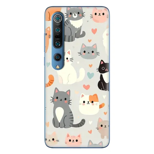 Чехол с принтом «Коллаж котов» для Xiaomi Mi 10 Pro Чехол с принтом «Коллаж котов» для Xiaomi Mi 10 Pro