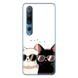 Чохол з малюнком кіт на Xiaomi Mi 10 Pro (Коти в окулярах)
