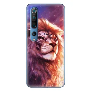 Чехол со Львом для Xiaomi Mi 10 Pro (VPrint) (Красочный Лев)
