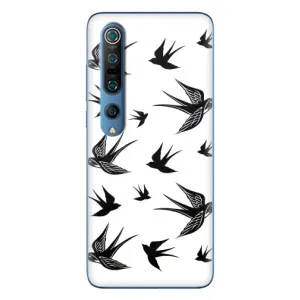 Чехол с птицами на Xiaomi Mi 10 Pro (VPrint) (Ласточки)