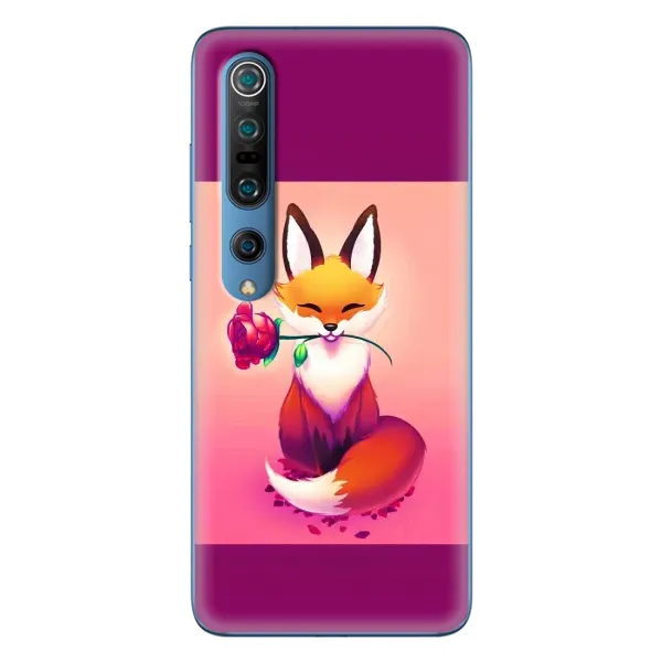 Чехол с принтом «Лисичка с розочкой» для Xiaomi Mi 10 Pro Чехол с принтом «Лисичка с розочкой» для Xiaomi Mi 10 Pro