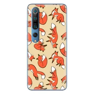 Чехлы с картинкой Лисички для Xiaomi Mi 10 Pro (VPrint) (Лисички)