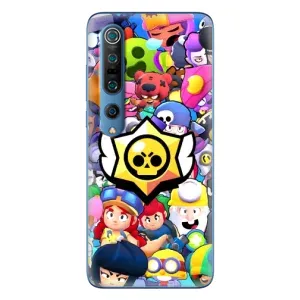 Чехол для Xiaomi Mi 10 Pro Бравл Старс (VPrint) (Лого Brawl Stars)