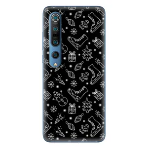 Новогодние, Праздничные Чехлы для Xiaomi Mi 10 Pro - 2024 год (Новогодний фон)