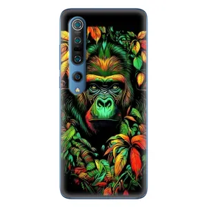 Чехол с Обезьянами Xiaomi Mi 10 Pro - (AlphaPrint) (Обезьяна в тропиках)