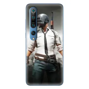 Чехол PUBG для Ксяоми Ми 10 Про (AlphaPrint) (Пабг мен)
