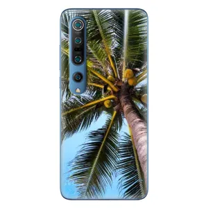 Силиконовый чехол с КАРТИНКАМИ лето для Xiaomi Mi 10 Pro (AlphaPrint) (Пальма)