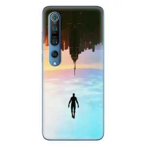 Чехол с человеком пауком для Xiaomi Mi 10 Pro - (AlphaPrint) (Паук человек)