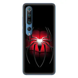 Чехол с человеком пауком для Xiaomi Mi 10 Pro - (AlphaPrint) (Паук марвел)