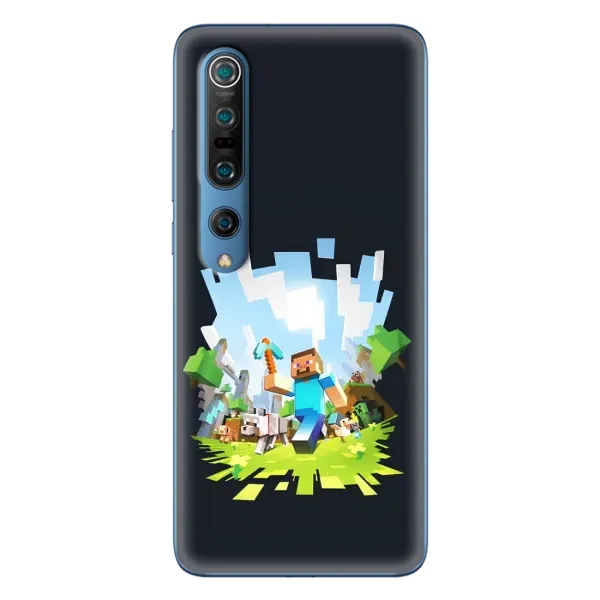 Чехол с принтом «персонажи Minecraft» для Xiaomi Mi 10 Pro Чехол с принтом «персонажи Minecraft» для Xiaomi Mi 10 Pro