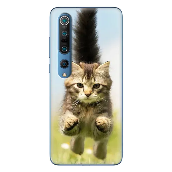 Чехол с принтом «Прыжок кота» для Xiaomi Mi 10 Pro