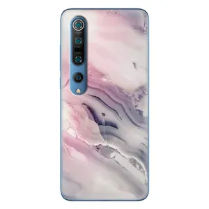Мраморный чехол на Xiaomi Mi 10 Pro (VPrint) (Пурпурный Мрамор)