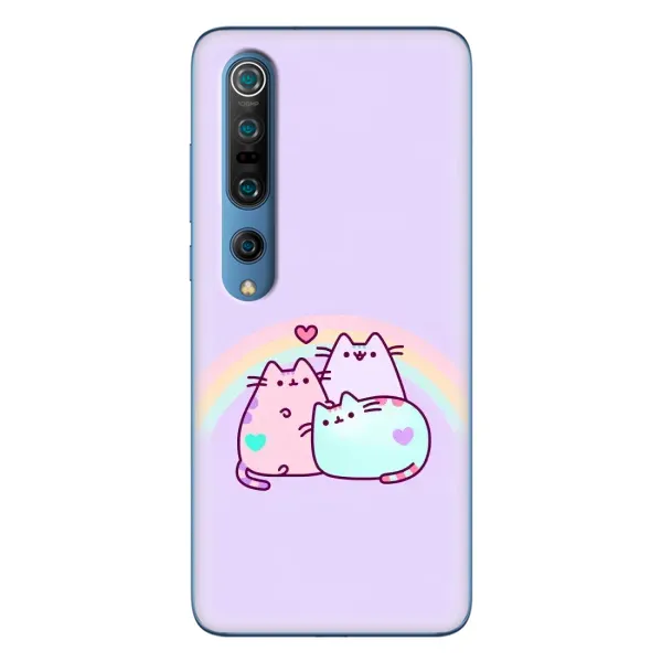 Чехол с принтом «Радужные котики» для Xiaomi Mi 10 Pro