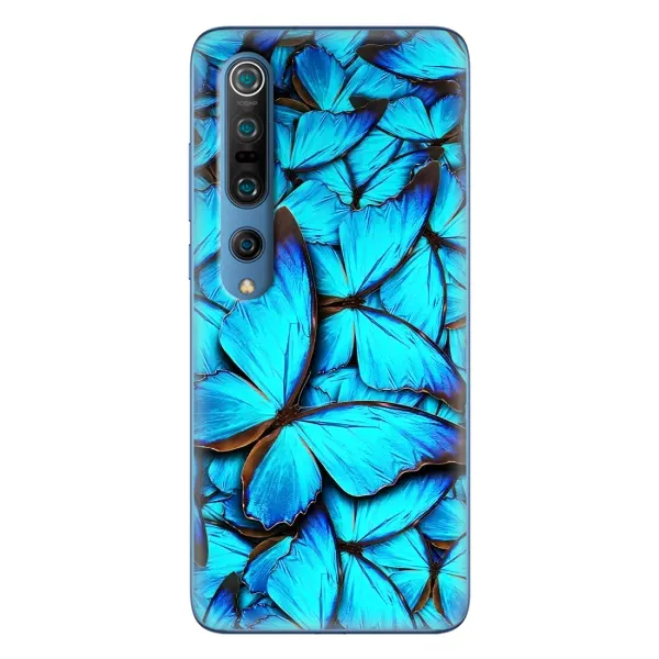 Чехол с принтом «Синие бабочки» для Xiaomi Mi 10 Pro Чехол с принтом «Синие бабочки» для Xiaomi Mi 10 Pro