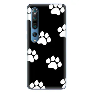 Чехлы с собаками для Xiaomi Mi 10 Pro (VPrint) (Следы собаки)