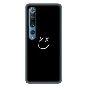 Чехол для Ксяоми Ми 10 Про - (AlphaPrint) с печатью (ТОП продаж) (Смайл)