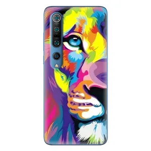 Чехол со Львом для Xiaomi Mi 10 Pro (VPrint) (Яркий Лев)