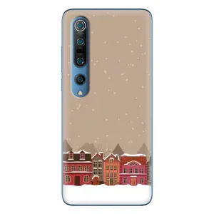 Новогодние, Праздничные Чехлы для Xiaomi Mi 10 Pro - 2024 год (Зимний город)