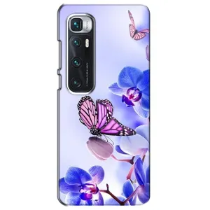 Чохли з квітами для Xiaomi Mi 10 Ultra (VPrint) (Метелик на квітах)